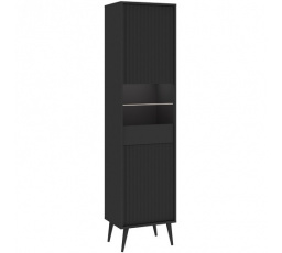 Vitrína BARCELONA 2D, Čierna/Čierna