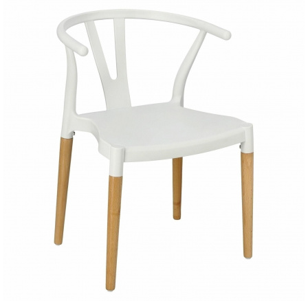 Stolička Wicker PP Simplet biela