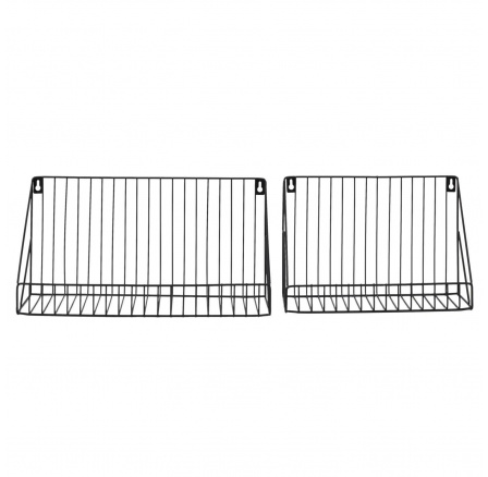 Sada dvoch políc Wirel čierne Sada dvoch políc Wirel čierne