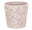 Obal betonový - květinový vzor, vel. M, šedý