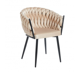 Stolička velvet béžová K7-FX