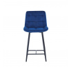 Barová stolička H1-FX, modrá / čierna