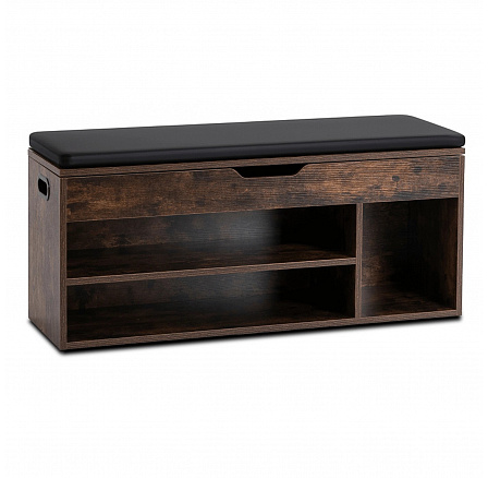 Botník ALEC 100 cm Dub Rustikálny/Čierny