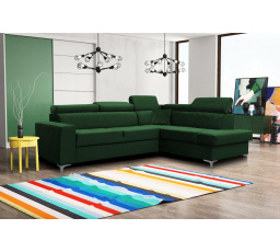 Rohová sedacia súprava Silk P zelená