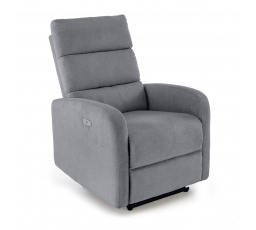 Elektricky polohovateľné a masážne kreslo CARINIO, Sivá