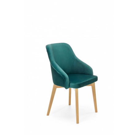 Jedálenská stolička TOLEDO 2, zelený zamat