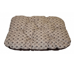 Vodotesná podložka pre psa zaoblená 80x60 cm labka béžová