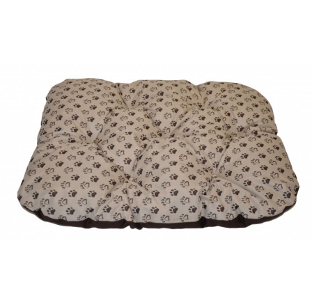 Vodotesná podložka pre psa zaoblená 80x60 cm labka béžová