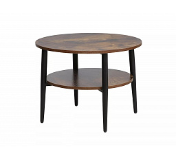 Konferenčný stôl ELLA B, Hnedá rustikálna/Čierny mat