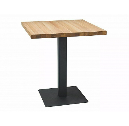 Jedálenský stôl PURO, dub/čierny