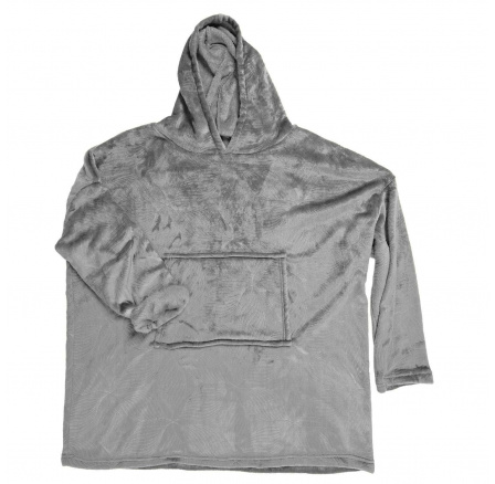 Sivá plyšová mikina / snuddie