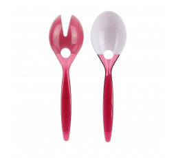 Sada príborov na šalát červená