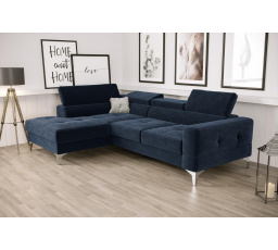 Rohová sedacia súprava TOSCANIA MINI s funkciou spania 170x250 cm - modrá, ľavá