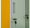 Školská skrinka BHP šedo-viacfarebná: s 10 boxmi, 1360 x 1500 x 450 mm