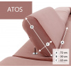 Rohová sedačka ATOS, poťah 02, pravý