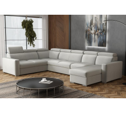 Sedacia súprava Petrit U1 pravá Paros svetlo šedá