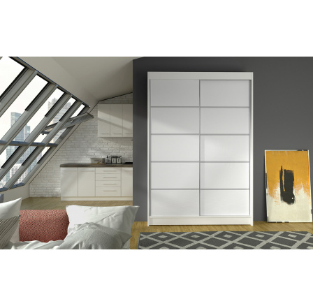 Šatní skriňa LINORA IV 120, Biela Šatní skriňa LINORA IV 120, Biela