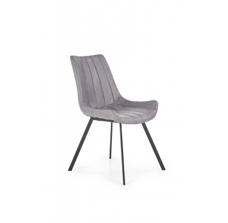 Jedálenská stolička K279, sivá/čierna