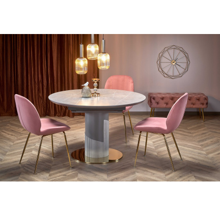 Jedálenský stôl MUSCAT, sivý mramor