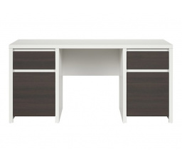 Písací stôl KASPIAN BIU2D2S/160 biely/wenge