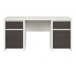 Písací stôl KASPIAN BIU2D2S/160 biely/wenge