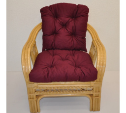 Poduška na kreslo Rio De Janeiro látka vínový keper