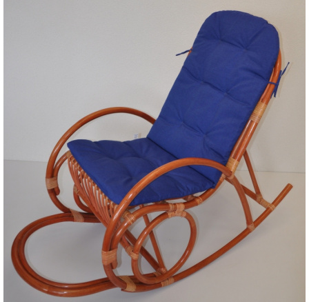 Vankúš UNI pre hojdacie kreslo látka tmavomodrá melír