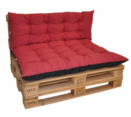 Polstre na paletový nábytok sada Basic - látka vínový melír