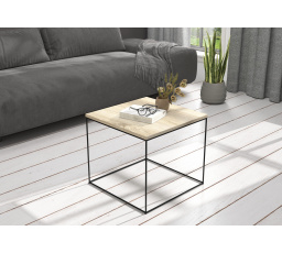 Konferenčný stolík ELENA 50x50 Čierny+Sonoma