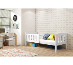 Detská posteľ KUBUS 80x190 cm s matracom, Biela
