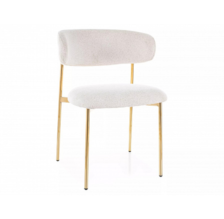 Jedálenská stolička ELTON RAVEN, Béžová 22/Zlatá