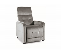 Polohovacie kreslo OTUS VELVET, Šedý Bluvel 14