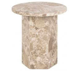 Stolík Naxos mramor hnedý