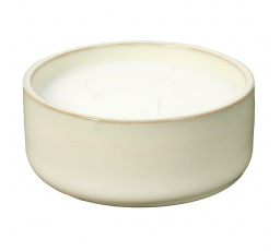 Sviečka Glaze XL v bielej keramike