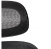 Kancelárska stolička, čierna sieťovina, čierny plast, kolieska na tvrdé podlahy