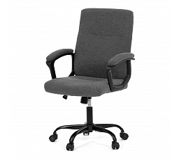 Kancelárske kreslo, sivá látka, kovový kríž