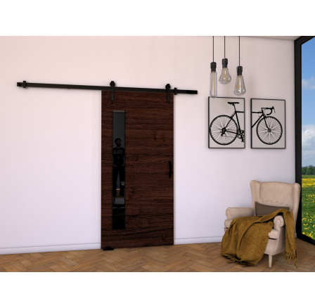 Posuvné dvere LOFT G90, Wenge/čierna
