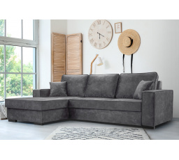 Rohová sedacia súprava Lola L sivá