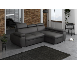 Rohová sedacia súprava Bodie pravá tmavosivá