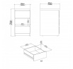 Komoda SIMPLICITY 078, Čierny mat