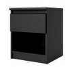 Nočný stolík SIMPLICITY 238, Čierna matná