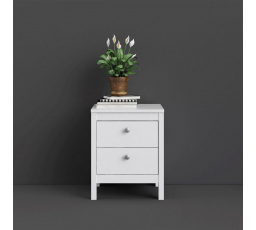 Nočný stolík REAL, Biely