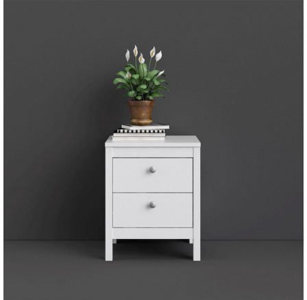 Nočný stolík REAL, Biely