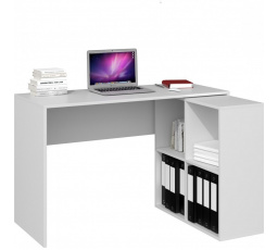 Rohový písací stôl TOPA, biely
