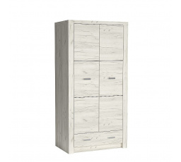 Šatní skriňa INDIANAPOLIS I1, craft biely