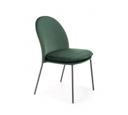 Jedálenská stolička K443, zelený zamat