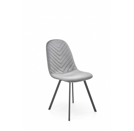 Jedálenská stolička K462, sivý zamat