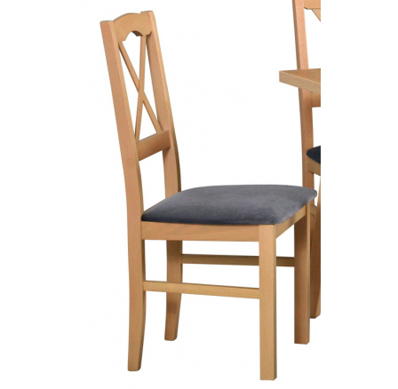 NIEL 11 (NILO 11) - jedálenská stolička drevo DUB GRANDSON/ grafitová látka 26x - kolekcia "DRE" (K150-Z)