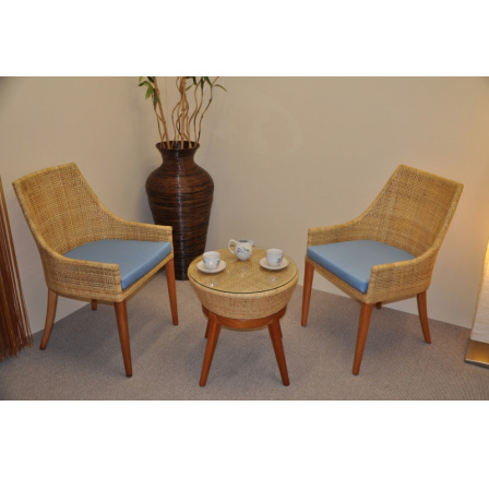 Ratanová sedacia súprava Nasvile natural