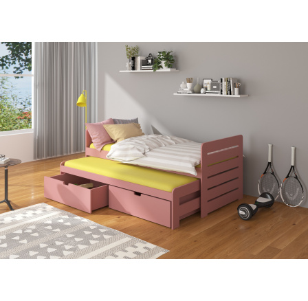 Manželská posteľ s matracom TOMI 200x90 Pink